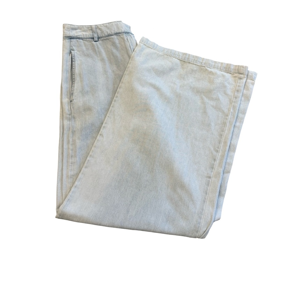 House of Harlow 1960 Wide Leg High Rise Jeans Light Wash Size 6
